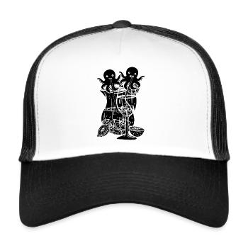 Kraken Octopus Cephalopod - Cocktail Sangria Octop - Trucker Cap - white/black - Front