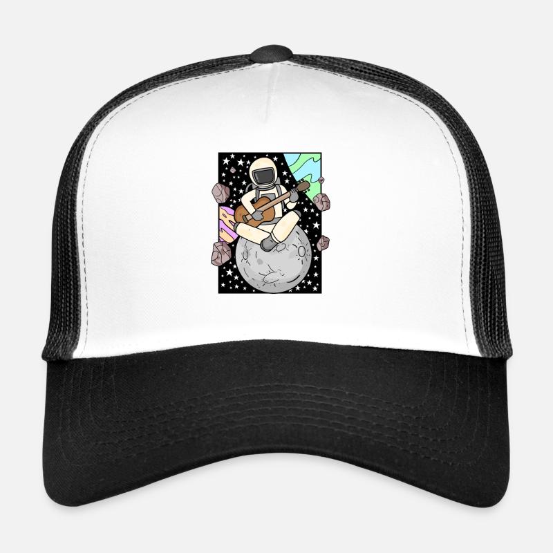 Un astronaute joue de la guitare dans l’espace Casquette trucker 