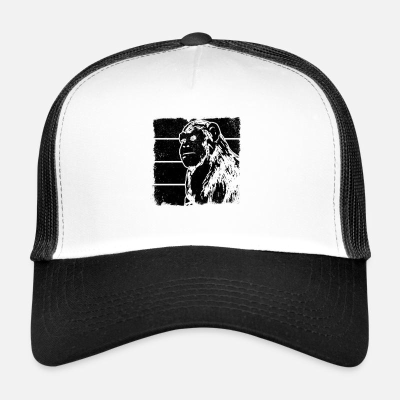 Monkey Chimpanzee Orangutan Monkey Trucker Cap