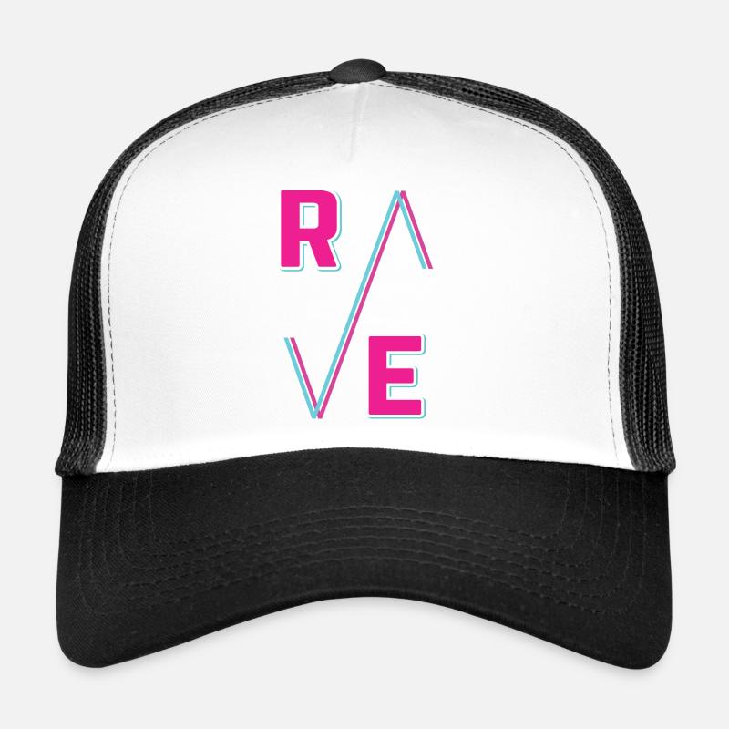 Techno House Party EDM Festival Goa Electro Rave Trucker Cap
