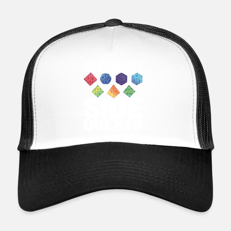 Pen and Paper for RPG Gaming Father - Trucker Cap - white/black