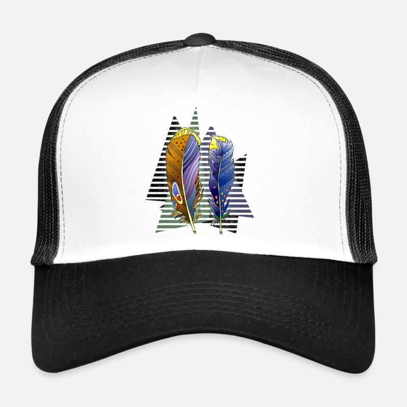 Feder - Trucker Cap - Weiß/Schwarz