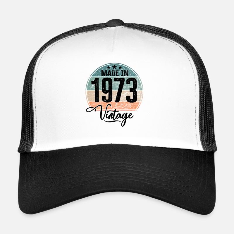 Millésime Fabriqué en 1973 Année de naissance 1973 Anniversaire Casquette trucker 