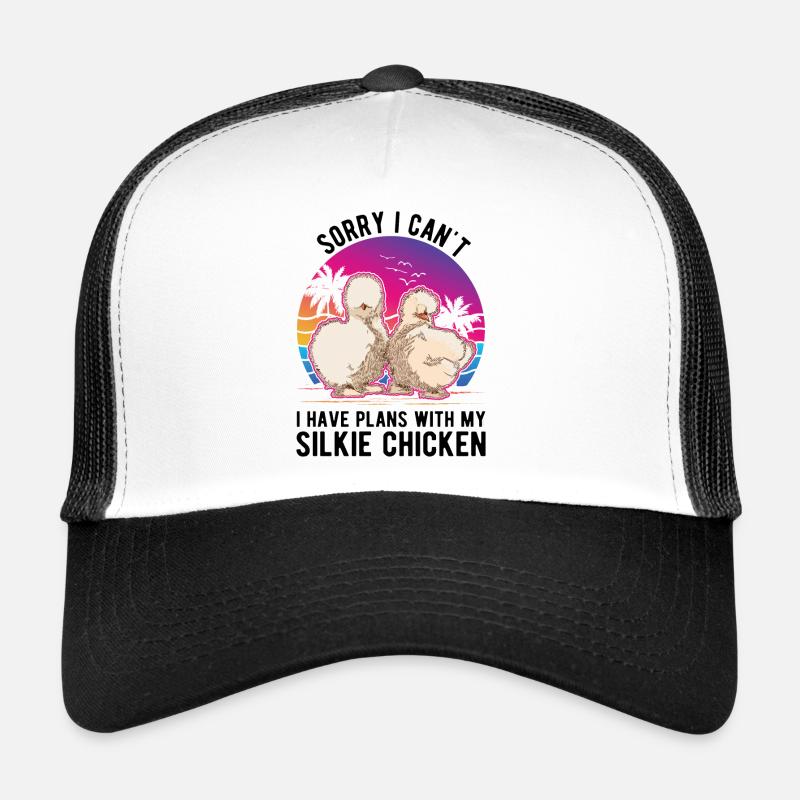 Silk Chicken Gift Silkie Chicken Trucker Cap
