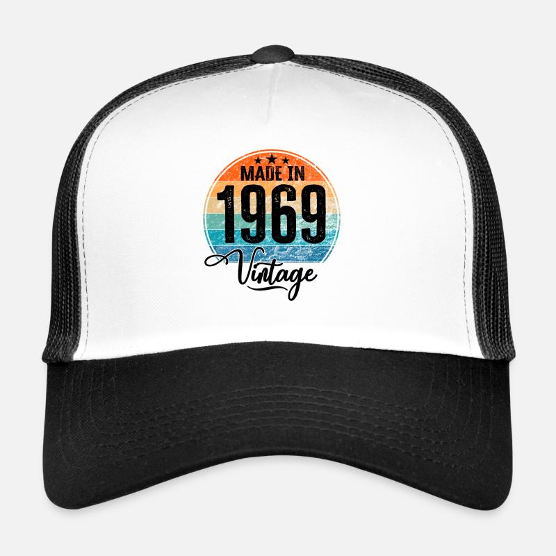 Millésime Fabriqué en 1969 Année de naissance 1969 Anniversaire Casquette trucker 