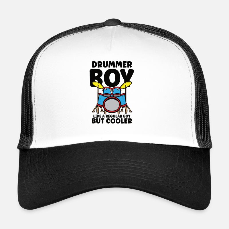 Drummer Drums Music Drum Set Drumming Trucker Cap