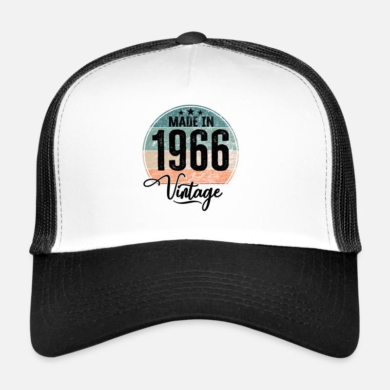 Millésime Fabriqué en 1966 Année de naissance 1966 Anniversaire Casquette trucker 