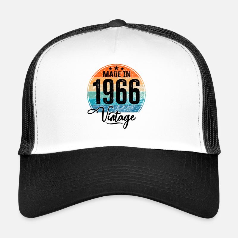 Millésime Fabriqué en 1966 Année de naissance 1966 Anniversaire Casquette trucker 