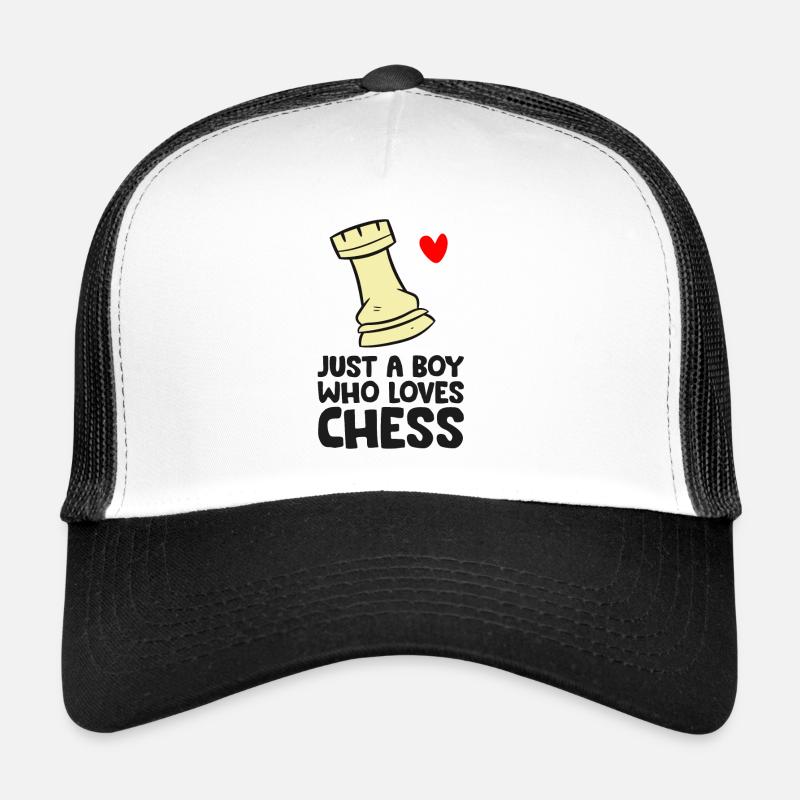Just a Boy Who Loves Chess Trucker Cap