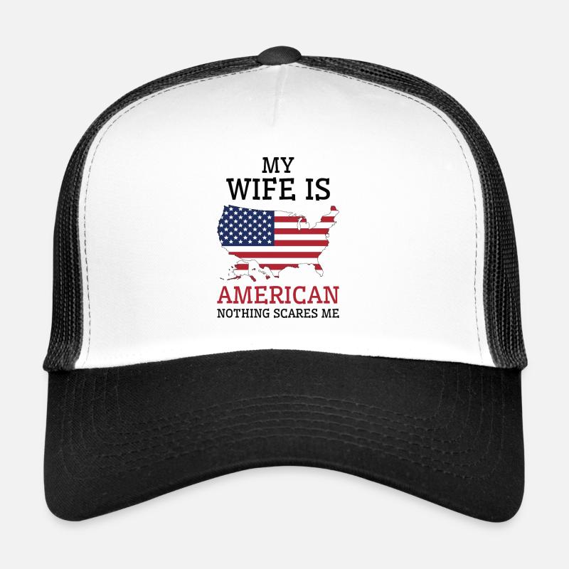 Nichts macht mir Angst Amerikanische Ehefrau Trucker Cap