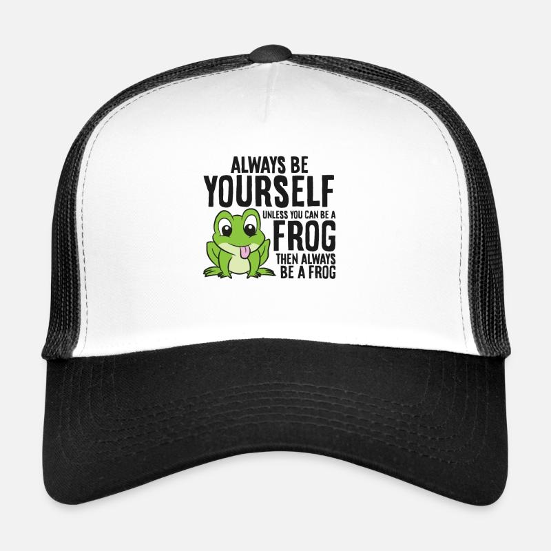 Sei immer du selbst, außer du kannst ein Frosch - Trucker Cap - Weiß/Schwarz