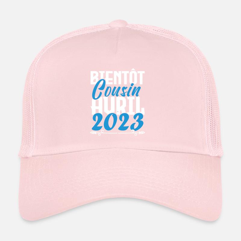 Annonce grossesse. bientôt Cousin Avril 2023. Casquette trucker 