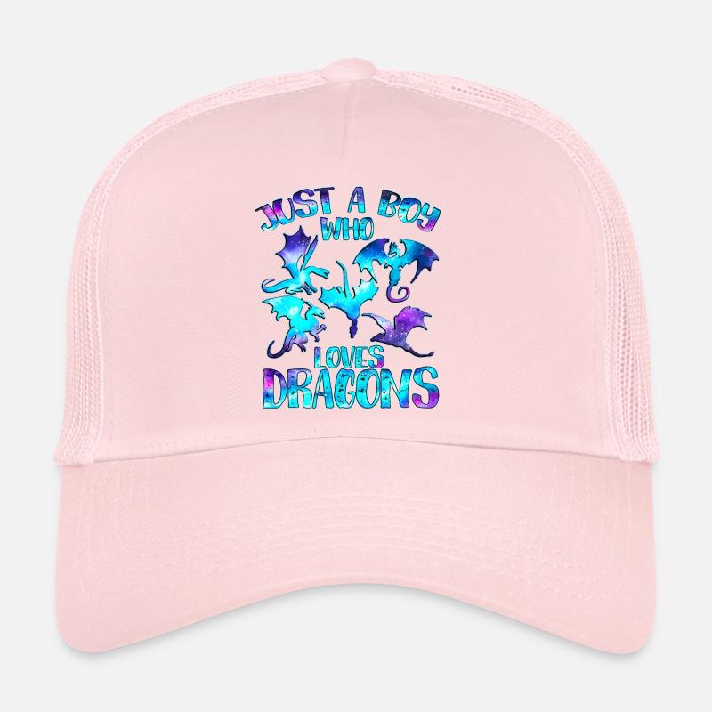 Juste un garçon qui aime les dragons Casquette trucker 