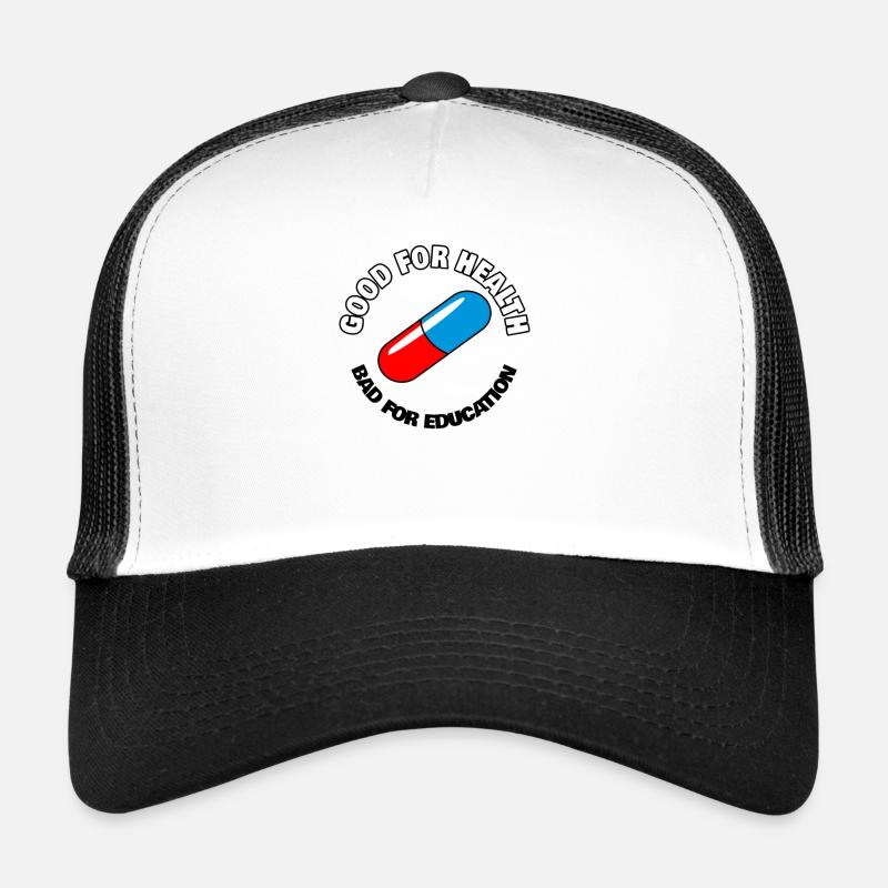 Capsule avec le slogan Good for health Casquette trucker 