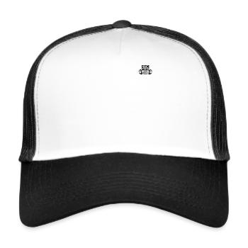 Mode gym sur musculation fitness entraînement gymnase bodyb - Casquette trucker  - blanc/noir - Devant