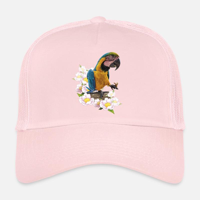 L’ara bleu et jaune Casquette trucker 