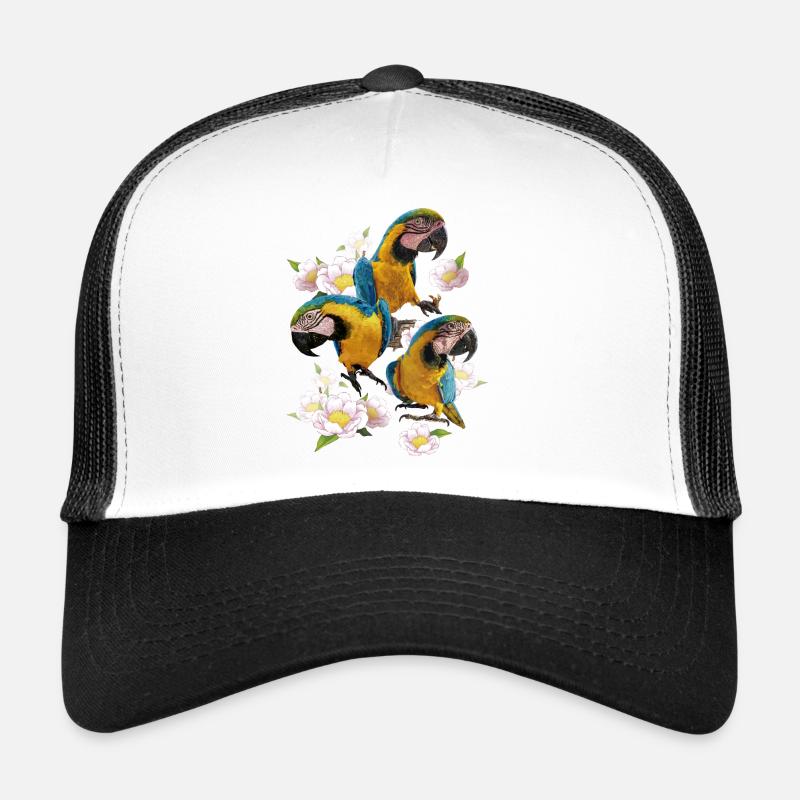 The blue and yellow macaw Trucker Cap