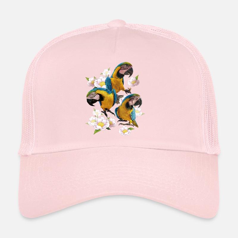L’ara bleu et jaune Casquette trucker 