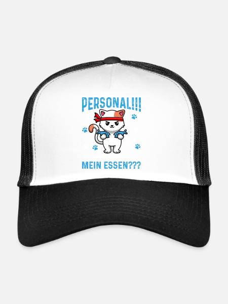 Staff!!! Where is my food??? - Trucker Cap - white/black - Front