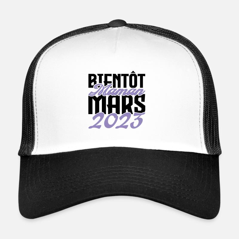 Annonce grossesse. bientôt Maman Mars 2023.maman Casquette trucker 