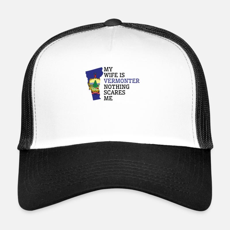 Nichts macht mir Angst Vermonter Ehefrau Vermont Trucker Cap
