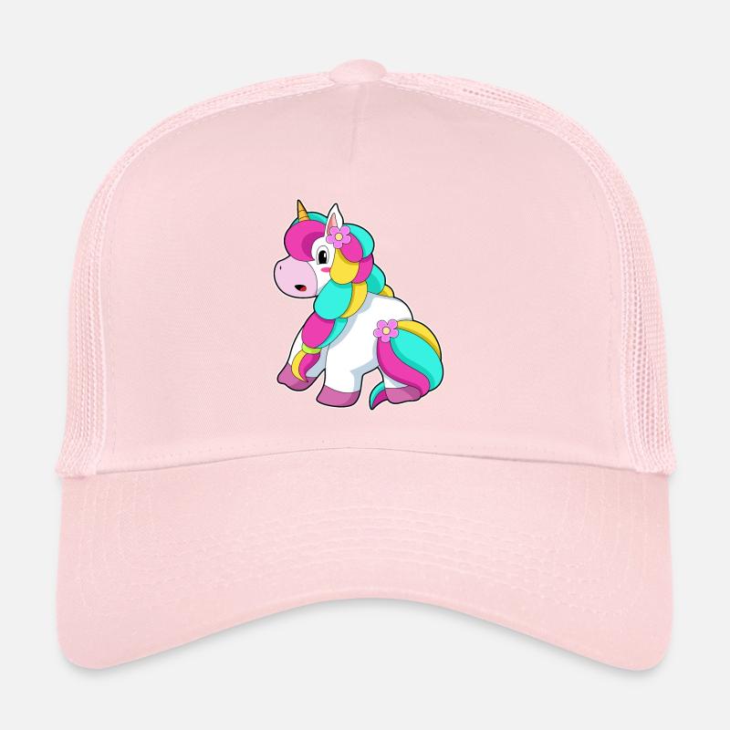Tresse de cheveux de licorne Casquette trucker 