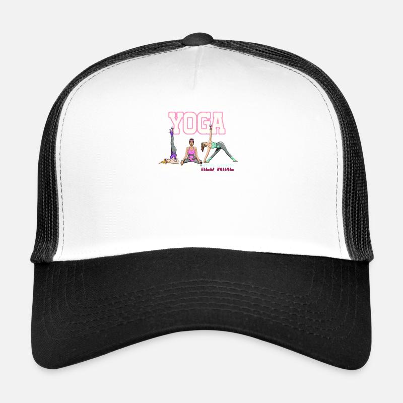 Yoga But First Red Wine Excuse Unique Trucker Cap