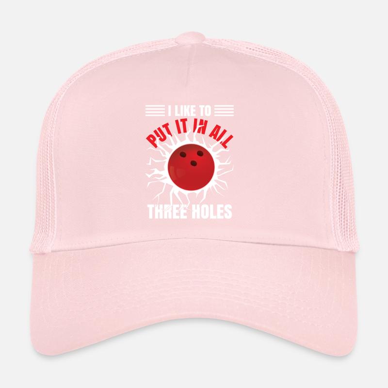 Funny Bowling Men Trucker Cap