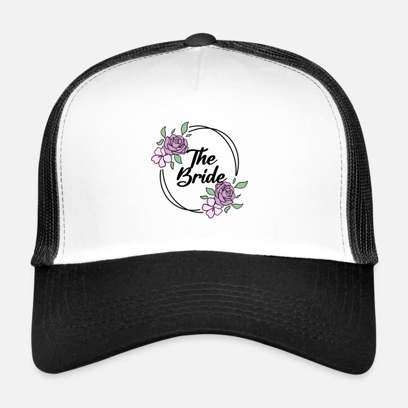 Braut Junggesellinnenabschied - Bride JGA - Trucker Cap - Weiß/Schwarz