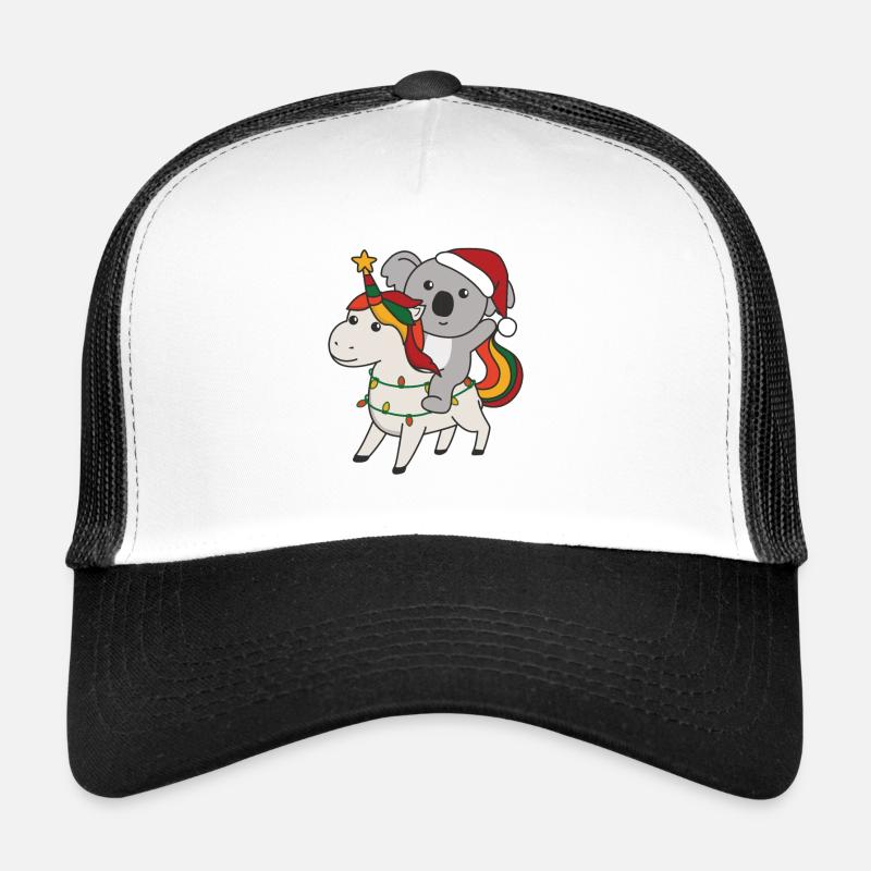 Licorne de Noël Koala Joyeux Noël Licorne Casquette trucker 