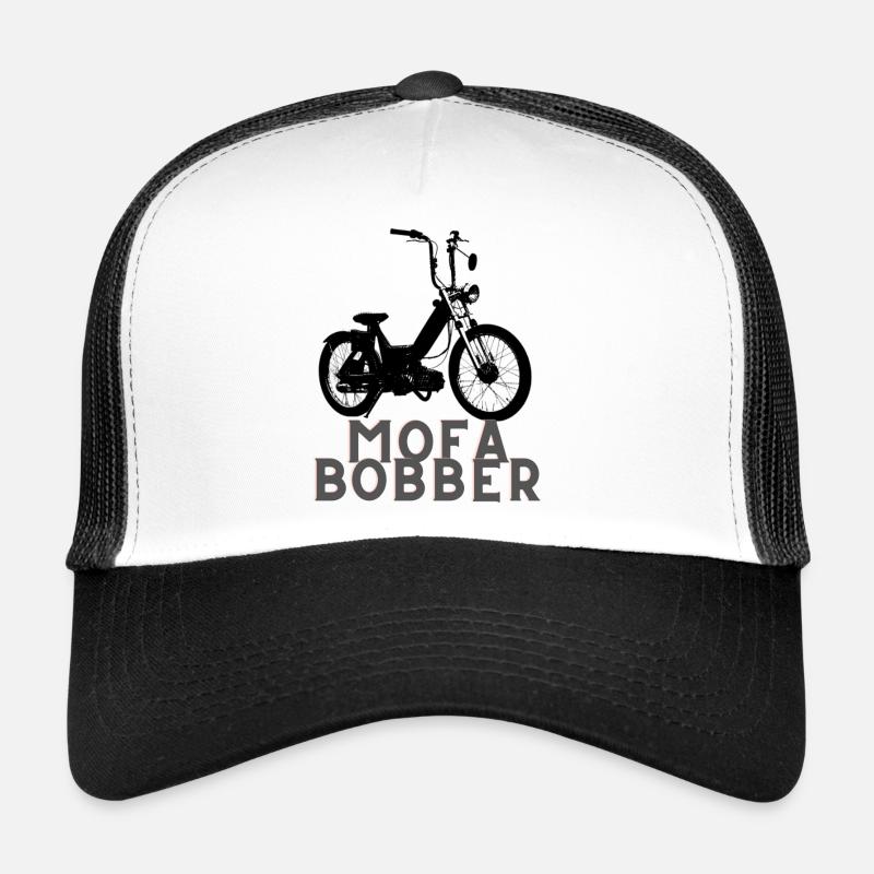 Mofabobber / Mofa / Moped - Trucker Cap - Weiß/Schwarz