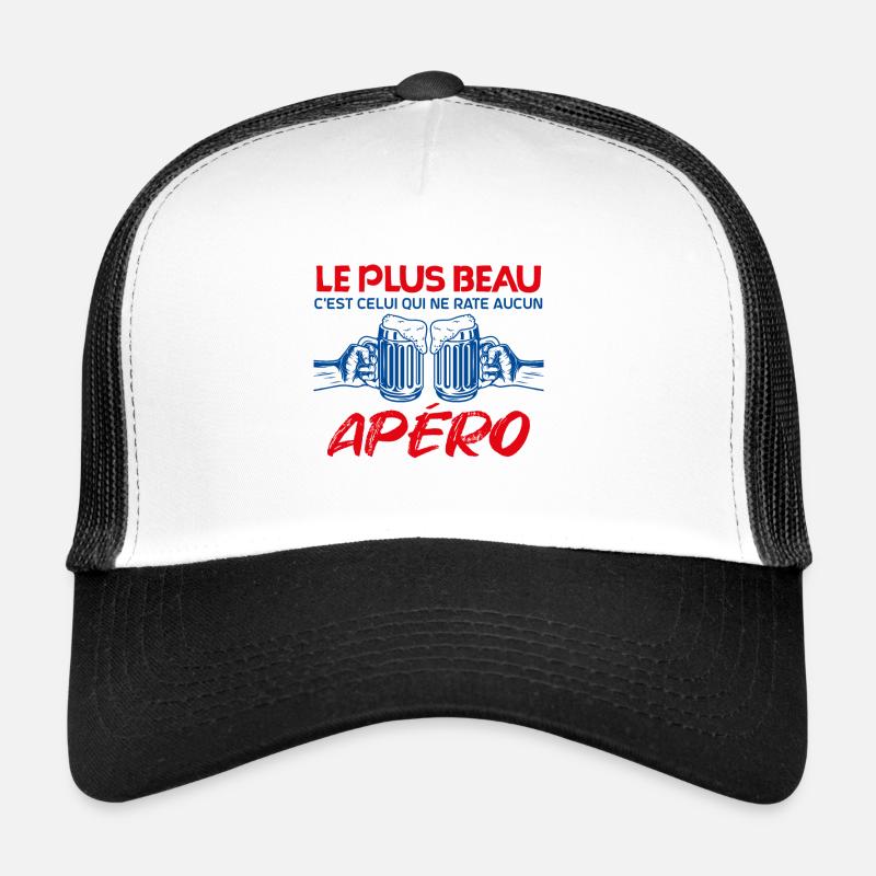 c'est l'heure de l'apéro | apéro à vie Apéritif Casquette trucker 