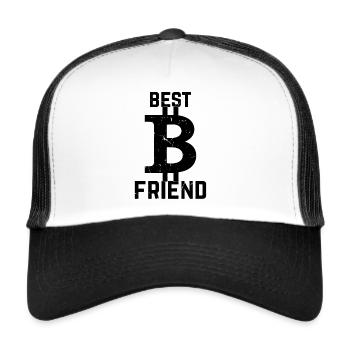 Bitcoin Best Friend Bitcoin Lover - Bitcoins - Trucker Cap - white/black - Front