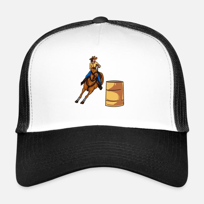 Courses de barils Courses de chevaux Casquette trucker 