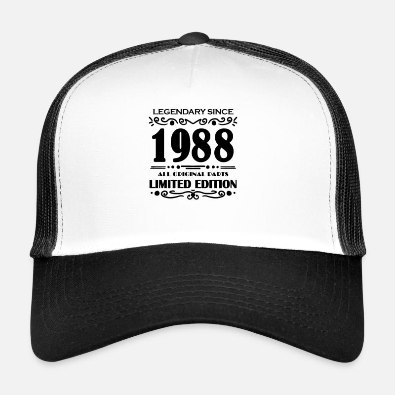 1988 - Né 1988 - Année de construction 1988 Casquette trucker 
