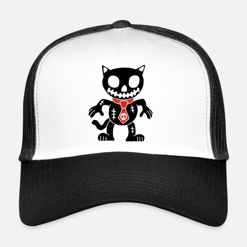 Black cat voodoo doll Trucker Cap