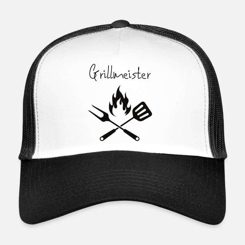 Grillmeister - Trucker Cap - Weiß/Schwarz
