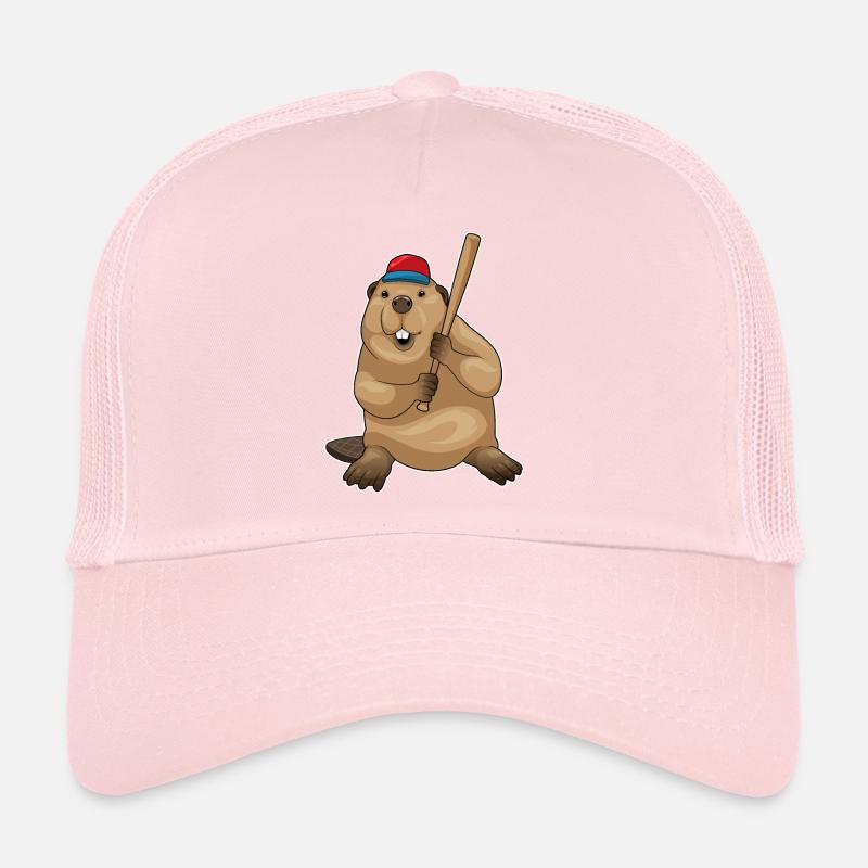 Beaver Baseball Bat Baseball Casquette trucker 