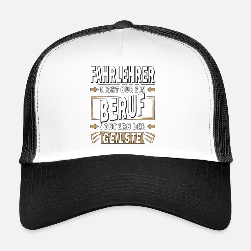 FAHRLEHRER NICHT NUR EIN BERUF - Trucker Cap - Weiß/Schwarz