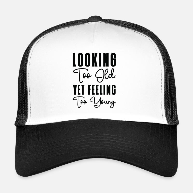 Junge Großeltern Vintage Typografie Retro Alte Trucker Cap