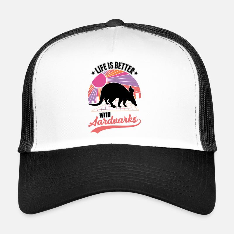 Das Leben ist besser mit Erdferkel Trucker Cap