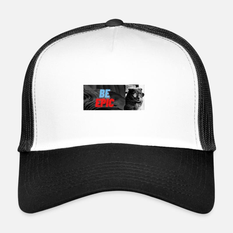 sei episch - Trucker Cap - Weiß/Schwarz