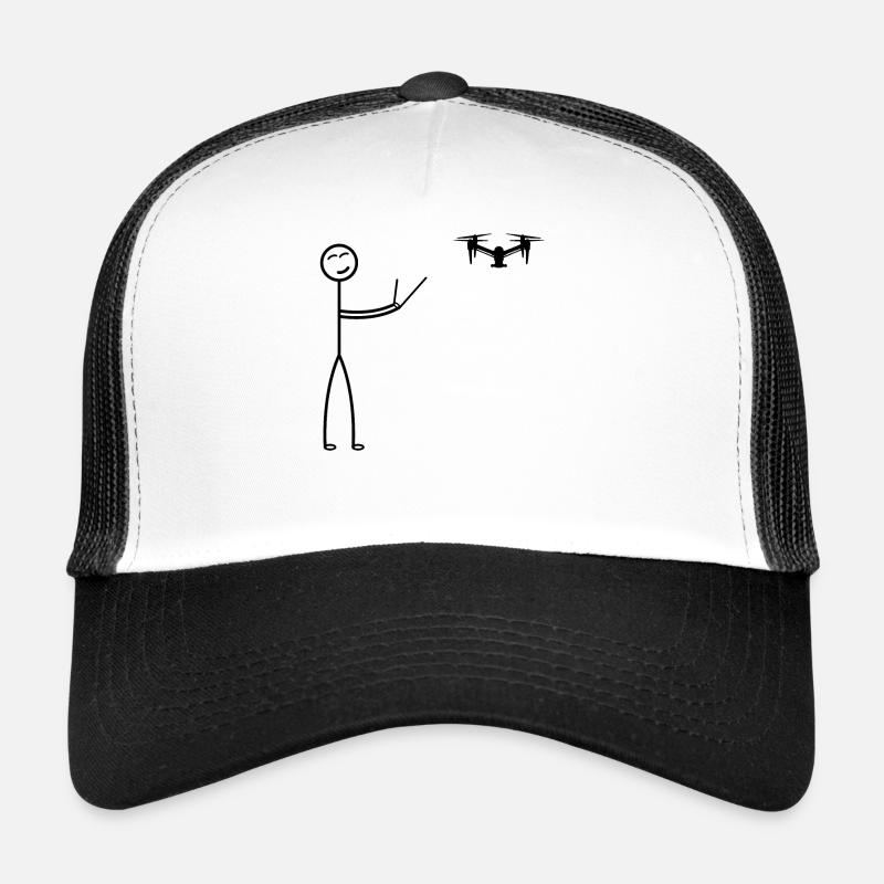 Quadcopter Drone Pilot Stick Figure - Drôle de drone Casquette trucker 