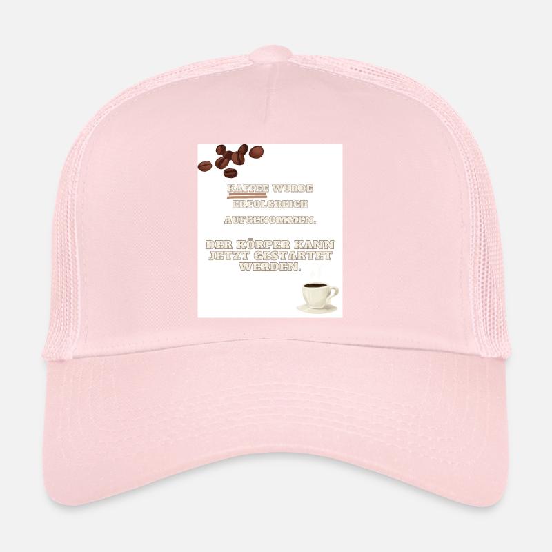 Coffee funny saying design for work. ☕🍩 Trucker Cap
