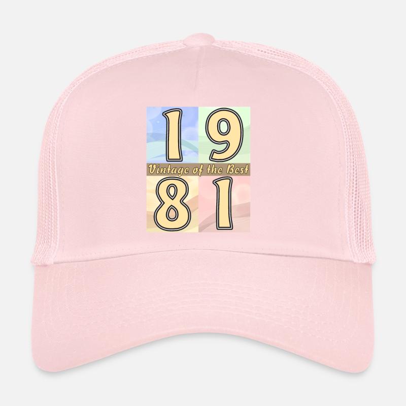 ANNÉE D’ANNIVERSAIRE 1981 Casquette trucker 