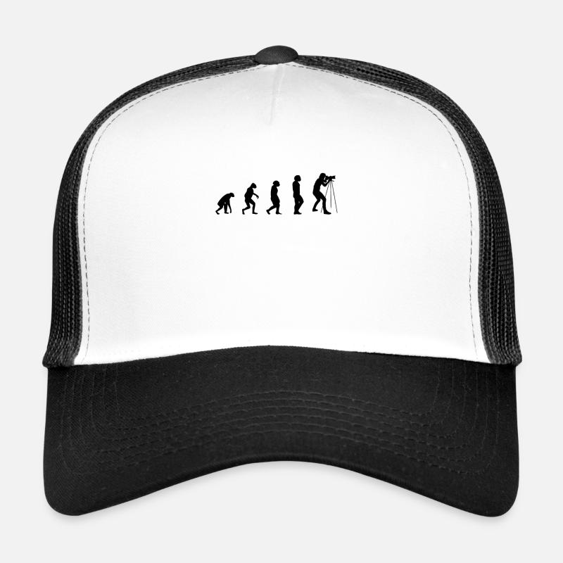 Evolution Photographer with Tripod Photography Camera Trucker Cap