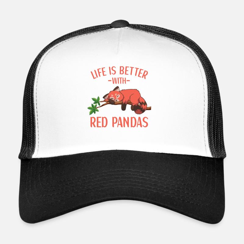 Red Panda Outfit Cute Little Panda Trucker Cap
