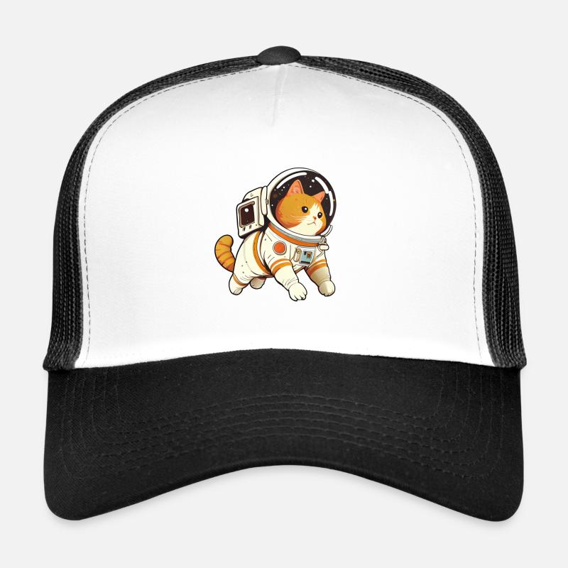 Chat mignon de l'espace - Humour animaux drôle Casquette trucker 