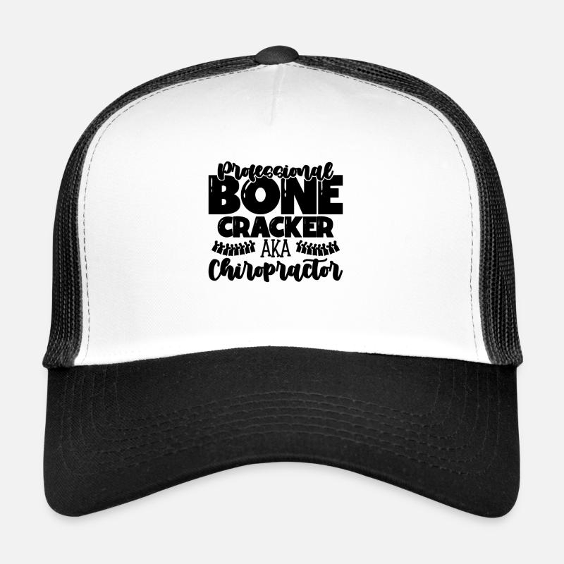 Professional Bone Cracker Back Bone Chiropractor Trucker Cap