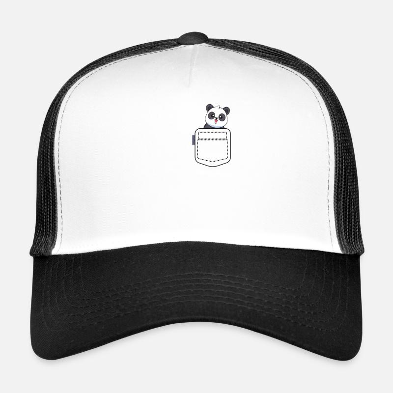 Tiere in der Tasche Brusttasche ...... Panda Bär Trucker Cap